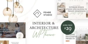 Pembe Interior Architecture WordPress Theme 1.0.3破解版主题