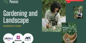 Peonic Gardening and Landscape WordPress Theme 1.0.1破解版主题