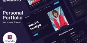 Perinfo Personal Portfolio WordPress Theme 1.0.0破解版主题