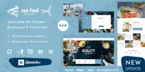 Pesce Seafood Restaurant WordPress Theme 1.4破解版主题