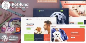Pet Hund Animals Shop Veterinary WordPress Theme 1.2.1破解版主题