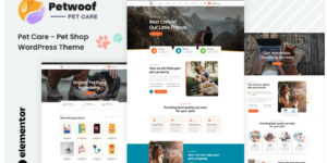 Petwoof Pet Care Pet Shop WordPress Theme 1.1破解版主题