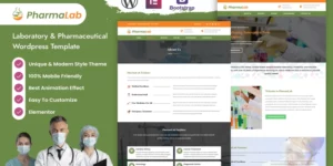Pharmalab Laboratory Pharmaceutical WordPress Template WordPress Theme 1.0.0破解版主题