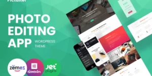 Pictalter Photo Editing App Landing Page Template WordPress Theme 1.0.1破解版主题