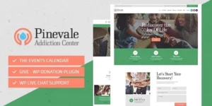 Pinevale | Addiction Recovery and Rehabilitation Center WordPress Theme 1.0.4破解版主题