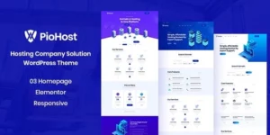 Piohost Domain and Web Hosting WordPress Theme 1.0破解版主题