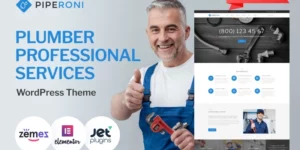 Piperoni Plumber Services WordPress Theme 1.0.1破解版主题