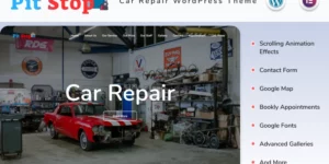 Pit Stop Car Repair Website with Blog Elementor WordPress Theme 1.2破解版主题