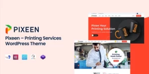 Pixeen Printing Services Company WordPress Theme + RTL 1.0.9破解版主题