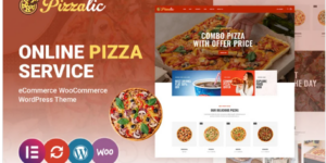 Pizzalic Pizza and Fast Food Restaurant WooCommerce Theme 1.0.0破解版主题
