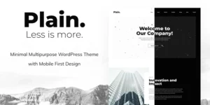 Plain Minimal Multipurpose WordPress Theme 1.0.1破解版主题
