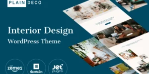 PlainDeco Interior Design WordPress Theme 1.0.1破解版主题