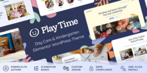 Play Time Day Care Kindergarten WordPress Theme 1.0.8破解版主题