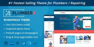 Plumber Construction and Repairing WordPress Theme 10.1破解版主题