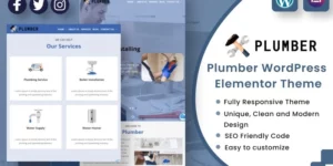 Plumber WordPress Elementor Theme WordPress Theme 1.00破解版主题