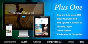 Plus One Page Marketing Portfolio WordPress Theme 1.8.1破解版主题