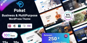 Poket Business And Multipurpose Responsive WordPress Theme 1.0.2破解版主题