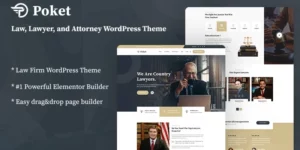 Poket Lawyer And Attorney Responsive WordPress Theme 1.0.0破解版主题