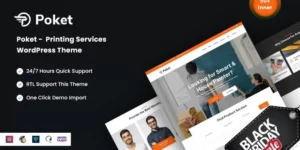 Poket Printing Services WordPress Theme 1.0.0破解版主题