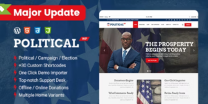 PoliticalWP Political Campaign WordPress Theme 2.3破解版主题