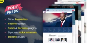 Politpress Multipurpose Political WordPress theme 1.2.0破解版主题