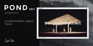 Pond Creative Portfolio / Agency WordPress Theme 2.6.1破解版主题