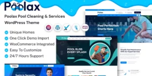 Poolax – Pool Cleaning Services WordPress Theme 1.0.0破解版主题
