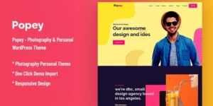 Popey Personal CV Responsive WordPress Theme 1.0.0破解版主题