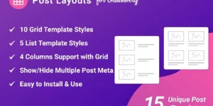 Post Layouts Pro for Gutenberg 1.0.4破解版插件