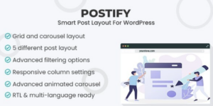 Postify – Smart Post Layout For WordPress 1.0.0破解版插件