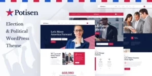 Potisen Election Political WordPress Theme 1.1.3破解版主题