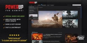 PowerUp Video Game Theme for WordPress 1.7破解版主题