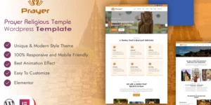 Prayer Religious Temple WordPress Template WordPress Theme 1.0.0破解版主题