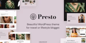 Presto Theme A Fully Responsive Feminine WordPress Themes and Templates 1.0.1破解版主题