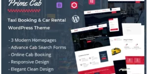 Prime Cab Taxi Booking Car Rental WordPress Theme 1.0破解版主题