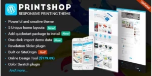 Printshop WordPress Responsive Printing Theme 4.8.0破解版主题
