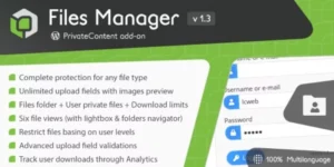 PrivateContent Files Manager add-on 1.6.0破解版插件