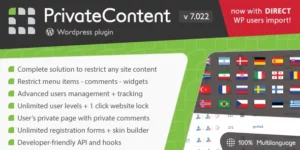 PrivateContent Multilevel Content Plugin 8.1.2破解版插件