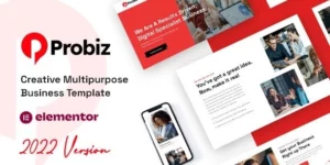 Probiz An Easy to Use and Multipurpose Business and Corporate WordPress Theme 4.0破解版主题