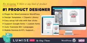 Product Designer for WooCommerce WordPress | Lumise 2.0.5破解版插件