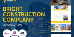 Projexon Bright Construction Complany WordPress Theme 1.0.4破解版主题