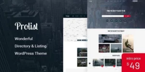Prolist Directory Listing WordPress Theme 1.1.8破解版主题