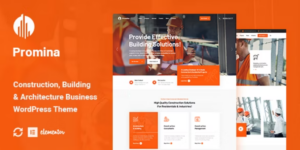 Promina Construction And Building WordPress Theme 1.0.0破解版主题