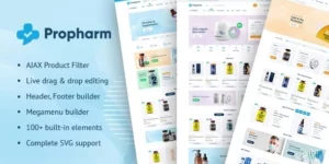 Propharm Pharmacy Medical WordPress WooCommerce Theme 1.6  1.6破解版主题