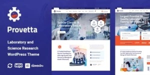 Provetta – Laboratory Science Research WordPress Theme 1.0.6破解版主题