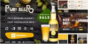 Puby Beer Brewery WP 1.1破解版主题