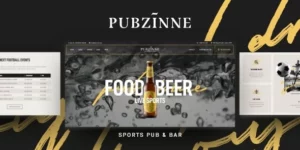 Pubzinne Sports Bar WordPress Theme 1.0.5破解版主题