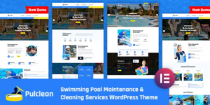 Pulclean Swimming Pool Maintenance Cleaning WordPress Theme 1.0.9破解版主题