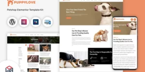 PuppyLove Pet Services Multipurpose WordPress Elementor Theme WordPress Theme 1.0破解版主题