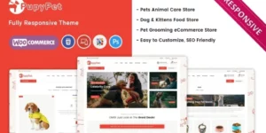 Pupypet Pet Shop and Pet Accessories Woocommerce Theme 1.0.0破解版主题